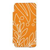Blumendesign 35 incipio iPhone Geldbeutel-Hülle (Folio Vorderseite)