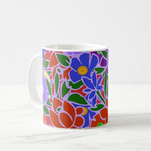 Blumendesign #5 kaffeetasse (Vorderseite Links)