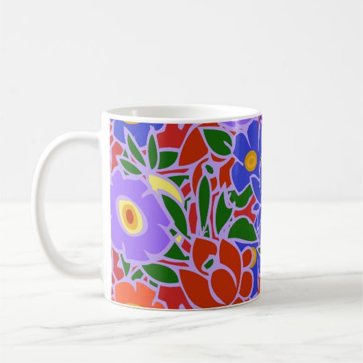Blumendesign #5 kaffeetasse (Links)