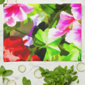 Blumendesign 5 Light.jpg Küchentuch (Gefaltet)