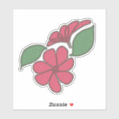 Blumendesign Aufkleber (Blatt)