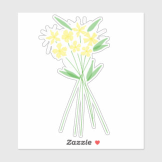 Blumendesign Aufkleber