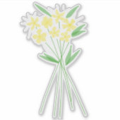 Blumendesign Aufkleber (Vorderseite)