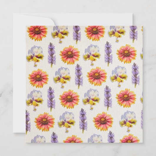 Blumendesign Einladung (Vorderseite)