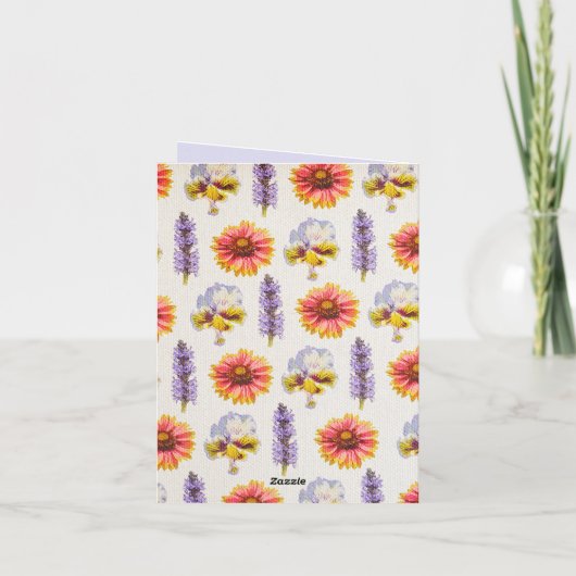 Blumendesign Einladung (Rückseite)