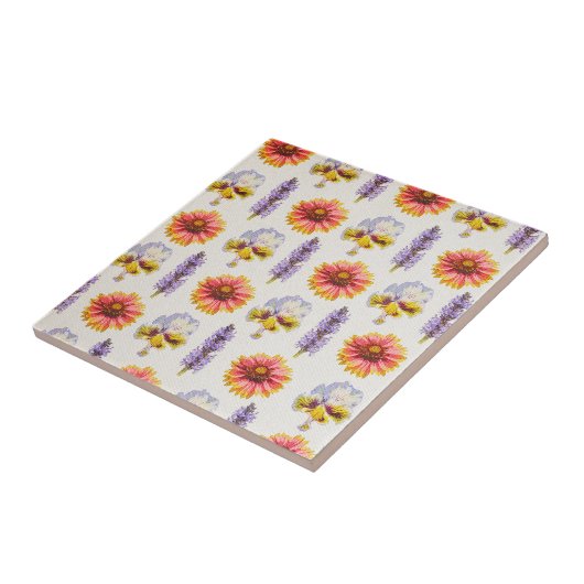 Blumendesign Fliese (Seite)