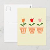 Blumendesign für Mama Postkarte (Vorne/Hinten)