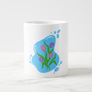 Blumendesign für Tasse