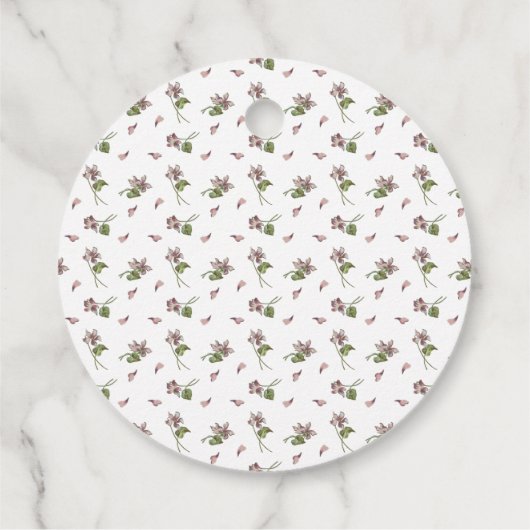 Blumendesign Geschenkanhänger (Rückseite)