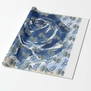 Blumendesign Geschenkpapier