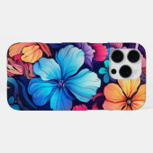 Blumendesign-Hülle iPhone Hülle (Rückseite (Horizontal))