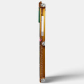 Blumendesign im goldenen Rahmen Case-Mate iPhone Hülle (Rückseite / Links)