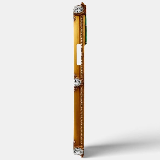 Blumendesign im goldenen Rahmen Case-Mate iPhone Hülle (Rückseite / Rechts)