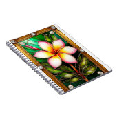 Blumendesign im goldenen Rahmen Notizblock (Rechte Seite)