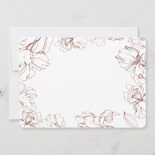 Blumendesign in Gelb-Mustard-BG-Hochzeit für Kontu Save The Date (Rückseite)