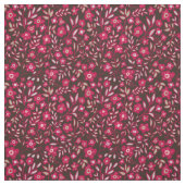 Blumendesign in Rich Magenta und Black Stoff (Muster)