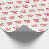 Blumendesign in Weiß Geschenkpapier (Ecke)