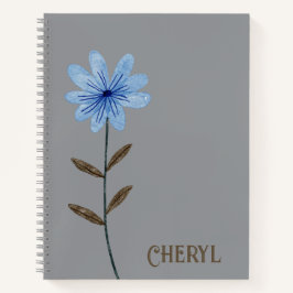 Blumendesign Journal Spiral Notebook Notizblock