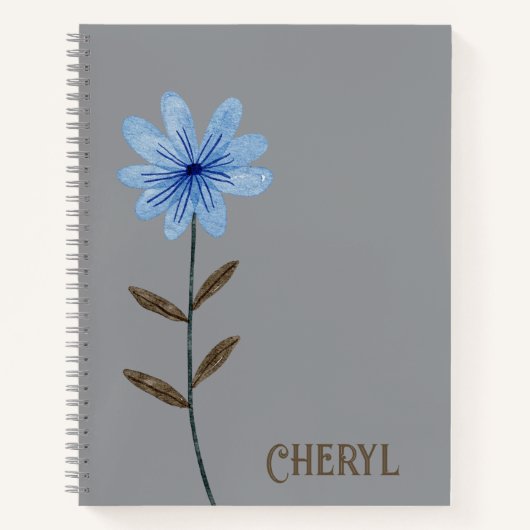 Blumendesign Journal Spiral Notebook Notizblock (Vorderseite)