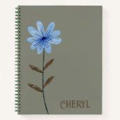 Blumendesign Journal Spiral Notebook Notizblock (Vorderseite)