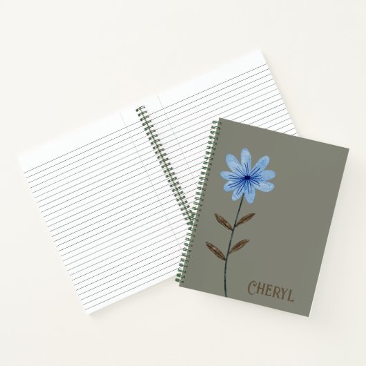 Blumendesign Journal Spiral Notebook Notizblock (Innenseite)