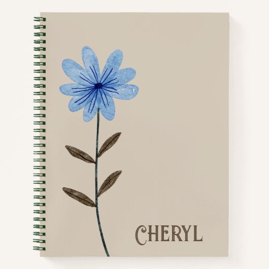 Blumendesign Journal Spiral Notebook Notizblock (Vorderseite)