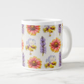 Blumendesign Jumbo-Tasse (Vorderseite Rechts)