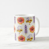 Blumendesign Kaffeetasse (VorderseiteRechts)