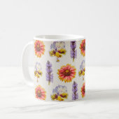 Blumendesign Kaffeetasse (Vorderseite Links)