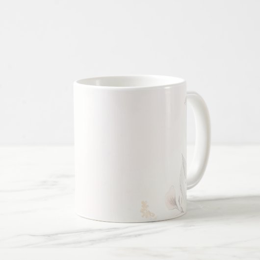 Blumendesign Kaffeetasse (VorderseiteRechts)