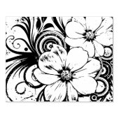 Blumendesign - Kartenherstellung Gummistempel (Prägung)