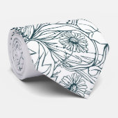 Blumendesign Krawatte (Gerollt)