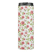 Blumendesign-Kunst der Rose Thermosbecher (Rückseite)