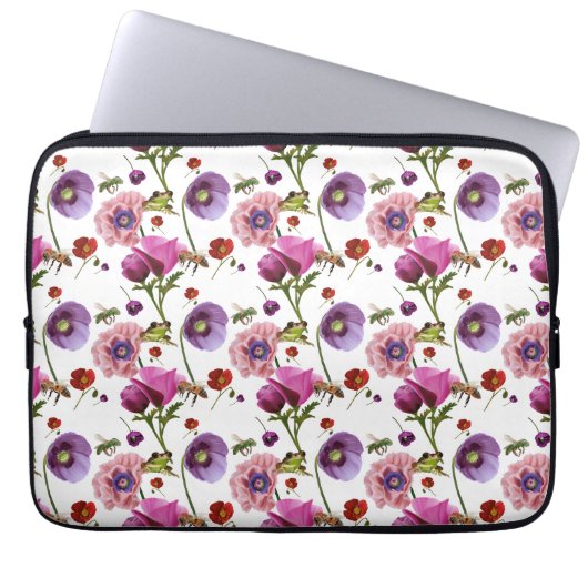 Blumendesign Laptopschutzhülle (Vorderseite)