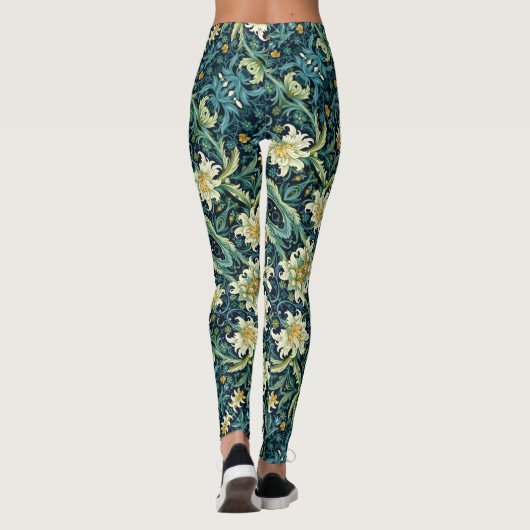 Blumendesign Leggings (Rückseite)