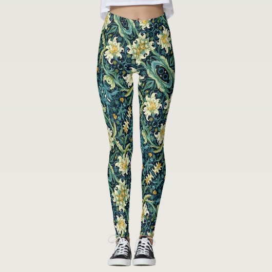 Blumendesign Leggings (Vorderseite)