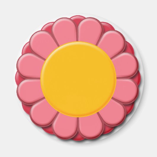 Blumendesign Magnet (Vorne)