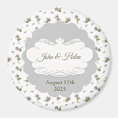 Blumendesign Magnet (Vorne)