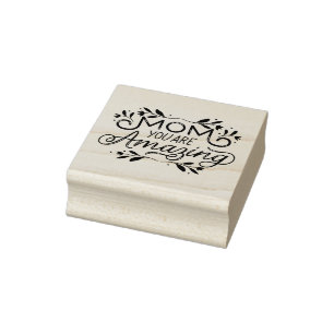 Blumendesign-Mama Sie sind Phantastisch Gummistempel