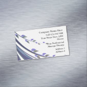 Blumendesign-Massage Magnetische Visitenkarte (Beispiel)