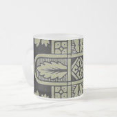Blumendesign Mattierte Tasse (Vorderseite Links)