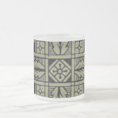 Blumendesign Mattierte Tasse (Mittel)