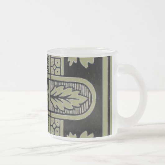 Blumendesign Mattierte Tasse (Rechts)
