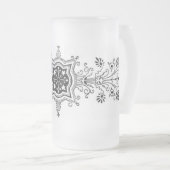 Blumendesign Mattierte Tasse (VorderseiteRechts)