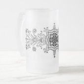 Blumendesign Mattierte Tasse (Vorderseite Links)