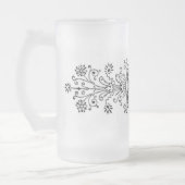 Blumendesign Mattierte Tasse (Links)