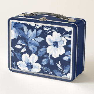 Blumendesign Metall Brotdose