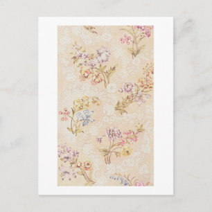 Blumendesign mit Bauern, Lilien und Rose für S Postkarte