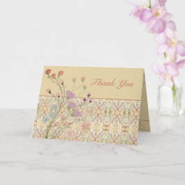 Blumendesign mit Mustertrennung Karte