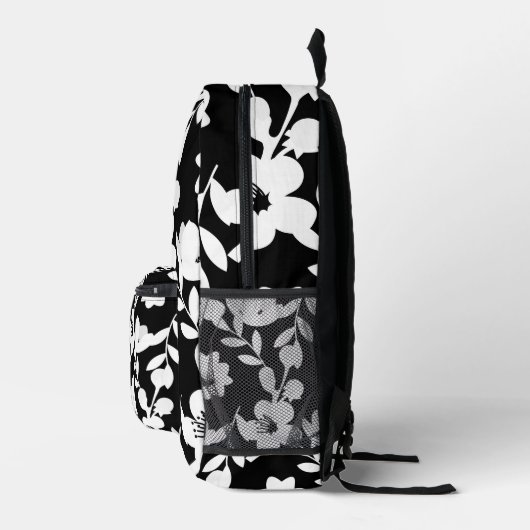 Blumendesign mit Perlen Bedruckter Rucksack (Rechts)
